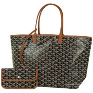 Goyard Saint Louis Shoulder Bag All over Reversible Tote Canvas Brown Black
